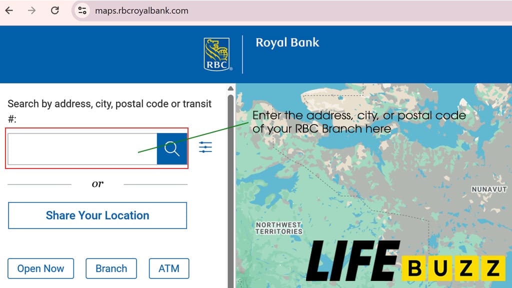 Find RBC transit code using address