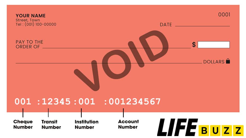 Void cheque sample